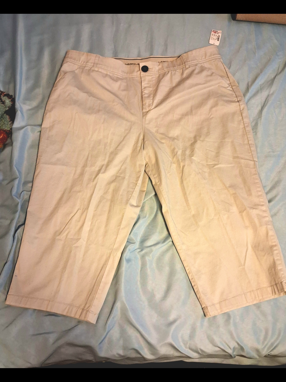 CJ Banks Beige Capris